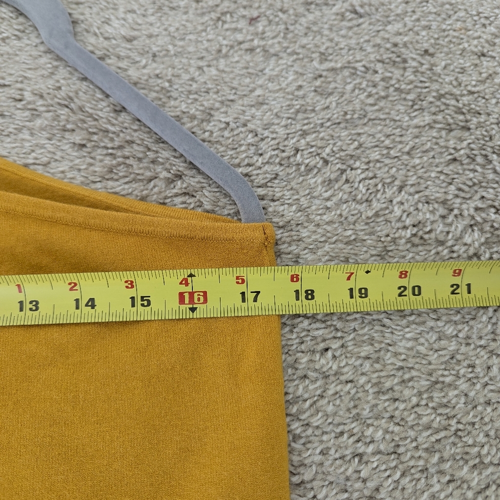 J. Crew One-shoulder Stretch Sweater Mustard Yellow - Picture 5 of 8